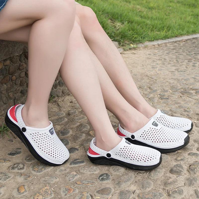 Unisex Summer Beach Sandals Ladies Clogs Slipper Men Flat Anti-Slip Flip Flops for Women - Lojêra