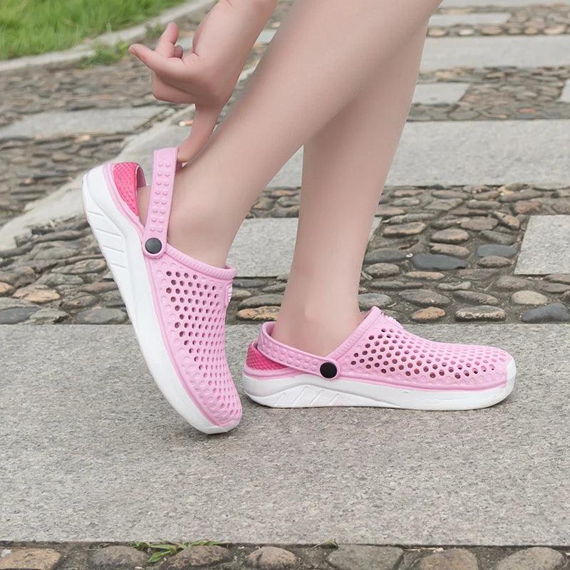 Unisex Summer Beach Sandals Ladies Clogs Slipper Men Flat Anti-Slip Flip Flops for Women - Lojêra