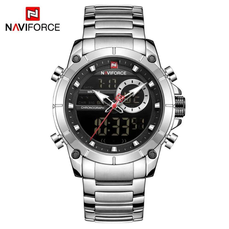 NAVIFORCE Luxury Original Sports Wrist Watch For Men Waterproof Digital Fashion Watches Male Relogio Masculino 9163 Free Shiping - Lojêra