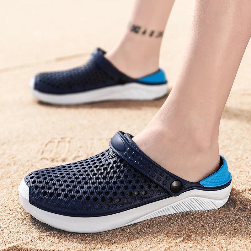 Unisex Summer Beach Sandals Ladies Clogs Slipper Men Flat Anti-Slip Flip Flops for Women - Lojêra