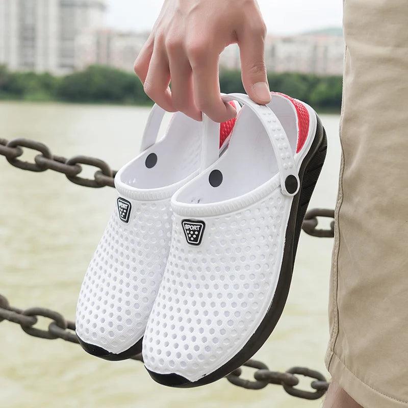 Unisex Summer Beach Sandals Ladies Clogs Slipper Men Flat Anti-Slip Flip Flops for Women - Lojêra